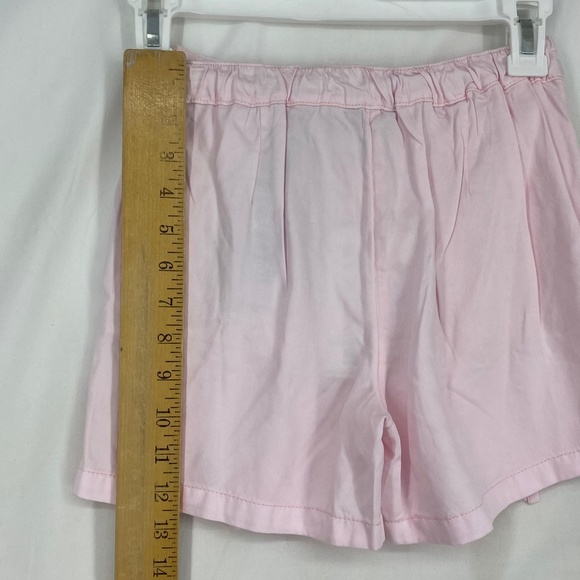 Guess Girls Size 8 Skort Shorts Light Ballet Pink Tencel Poplin Side Zip Pockets - Picture 11 of 11